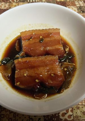 豚の角煮…と思いきや厚切りベーコン煮-レシピのメイン写真