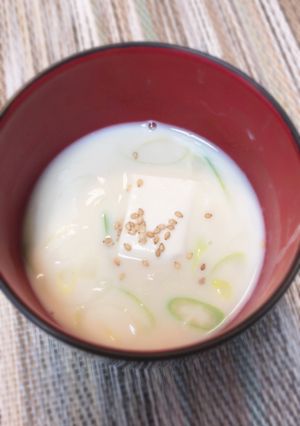 豆乳味噌汁-レシピのメイン写真