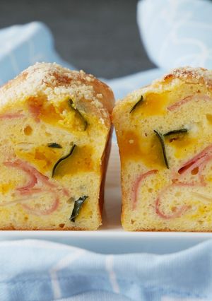 もちふわ。南瓜とベーコンの米粉ケークサレ-レシピのメイン写真