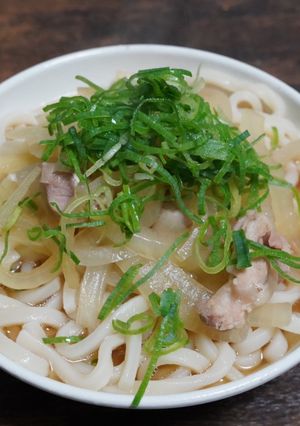 秒殺！玉ねぎジャクジャク簡単うどん！-レシピのメイン写真