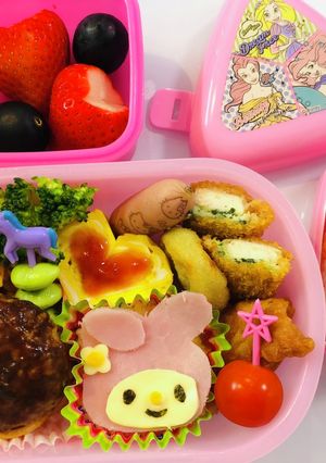 簡単キャラ弁♡マイメロディー-レシピのメイン写真