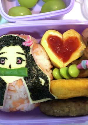 簡単♡ねずこキャラ弁-レシピのメイン写真