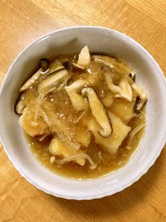 揚げ出し豆腐:きのことおろし生姜あんかけ-レシピのメイン写真