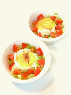 冷凍卵レンジで1分!双子の目玉焼き-レシピのメイン写真