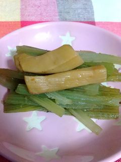 ラワンフキとメンマのピリ辛炒め-レシピのメイン写真