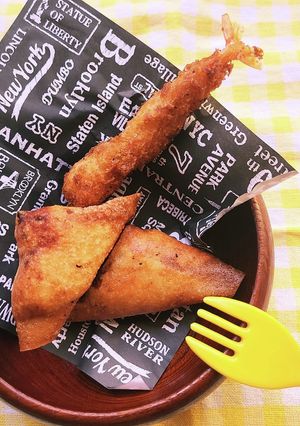 冷凍食品エビ！子供喜ぶお手軽エビマヨ春巻-レシピのメイン写真