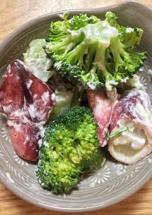 小ヤリイカとブロッコリーのマヨぽん酢和え-レシピのメイン写真