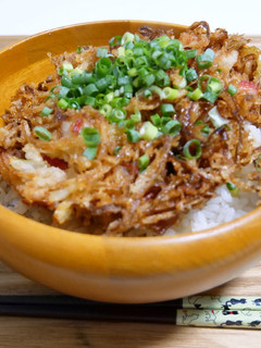 米粉でさっくさく、カニたま天丼-レシピのメイン写真