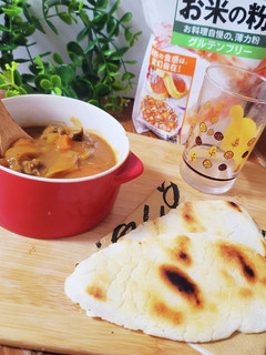 米粉で簡単♪グルテンフリーナン-レシピのメイン写真