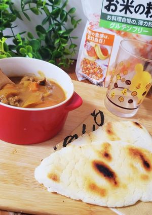 米粉で簡単♪グルテンフリーナン-レシピのメイン写真