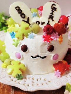 お手軽♪ジェンダーリビールズコットケーキ-レシピのメイン写真