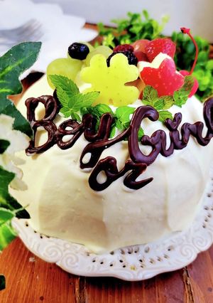 ジェンダーリビールケーキ風フルーツサンド-レシピのメイン写真