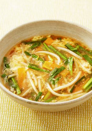 ホッと温まる♪野菜たっぷり麻婆スープ-レシピのメイン写真