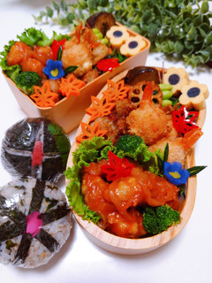 女子学生のお弁当(2022.10.20)-レシピのメイン写真