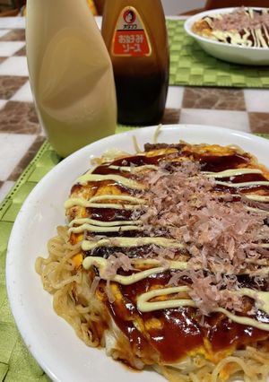 簡単！＊フライパン1個で出来る広島焼き！-レシピのメイン写真