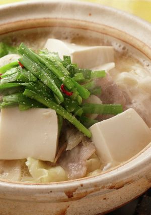 キャベツと豚肉のにんにくみそ鍋-レシピのメイン写真