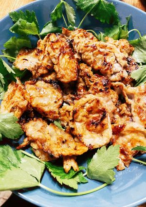 簡単!豚バラしゃぶ肉のカリカリ焼き☆-レシピのメイン写真