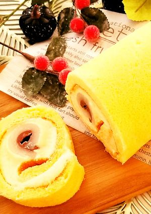 クリームも米粉使用♪米粉のロールケーキ-レシピのメイン写真