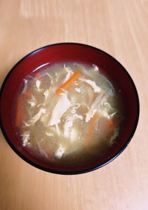 切り干し大根のかきたま味噌汁-レシピのメイン写真