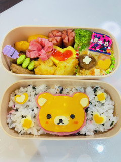 簡単キャラ弁♡リラックマ-レシピのメイン写真