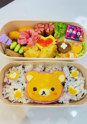 簡単キャラ弁♡リラックマ-レシピのメイン写真