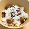むき甘栗で栗ごはん