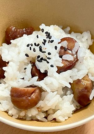 むき甘栗で栗ごはん-レシピのメイン写真