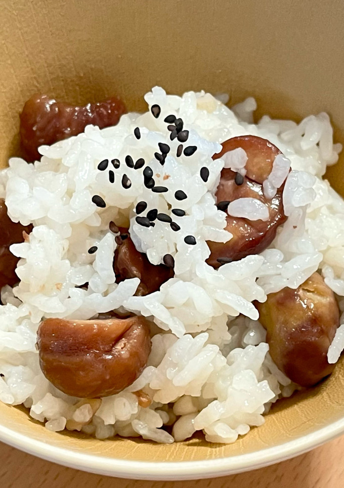 むき甘栗で栗ごはん-レシピのメイン写真