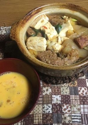 ハンバーグすき焼き-レシピのメイン写真