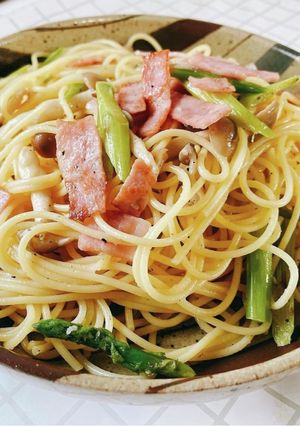 アスパラベーコンのペペロンチーノ-レシピのメイン写真