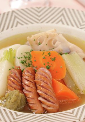 ウィンナーと根菜の柚子胡椒ポトフ-レシピのメイン写真