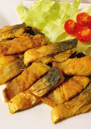 米粉でさっくり、塩鯖のカレー粉焼き♪-レシピのメイン写真