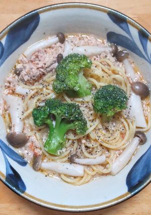 投稿済みのトマトクリーム煮でスープパスタ-レシピのメイン写真