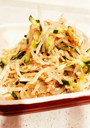 すぐ出来!副菜!もやしきゅうりツナ和え-レシピのメイン写真