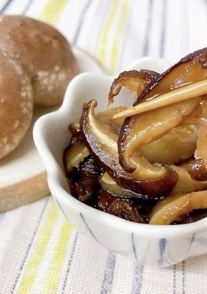 レンジで作る！佃煮風しいたけおかか-レシピのメイン写真