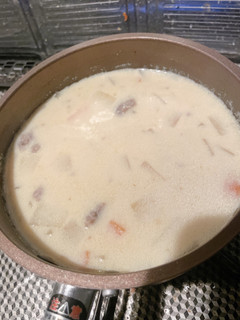 牛スネ豆乳スープ(チーズ入り)-レシピのメイン写真
