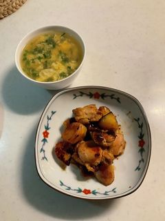 鶏肉とじゃが芋の炒め物中華あんかけスープ-レシピのメイン写真