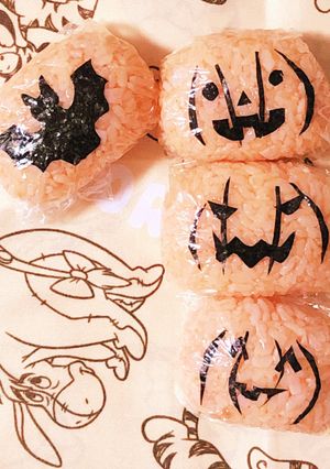 ハロウィンおにぎり-レシピのメイン写真
