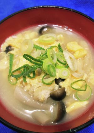 素麺と玉子でほっこりお味噌汁-レシピのメイン写真