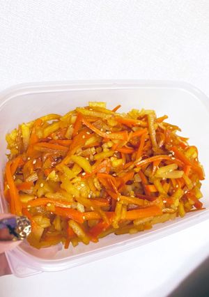レンジで作り置き！人参じゃが芋のきんぴら-レシピのメイン写真