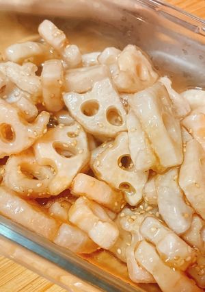 れんこんの甘酢あん-レシピのメイン写真
