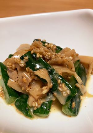 穂先メンマと胡瓜の胡麻ドレ和え-レシピのメイン写真