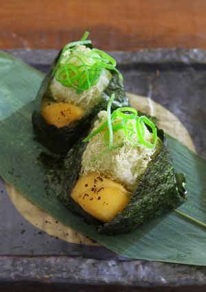 帆立の甘辛煮 おにぎり-レシピのメイン写真