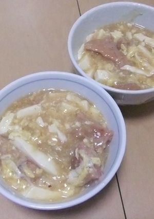 スパムで酸辣湯♡ほっこり味噌汁-レシピのメイン写真