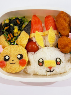 ポケモン キャラ弁 ピカチュウ ヒバニー-レシピのメイン写真