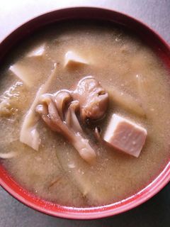 冷凍舞茸のお味噌汁-レシピのメイン写真