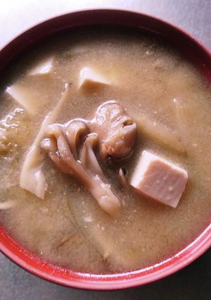 冷凍舞茸のお味噌汁-レシピのメイン写真