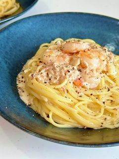 えびとツナのクリームパスタ-レシピのメイン写真