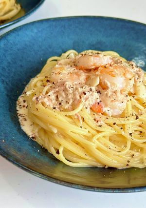 えびとツナのクリームパスタ-レシピのメイン写真