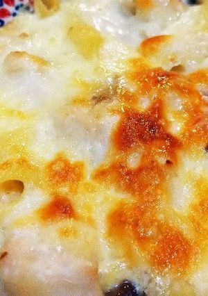 鶏胸肉のペンネグラタン-レシピのメイン写真